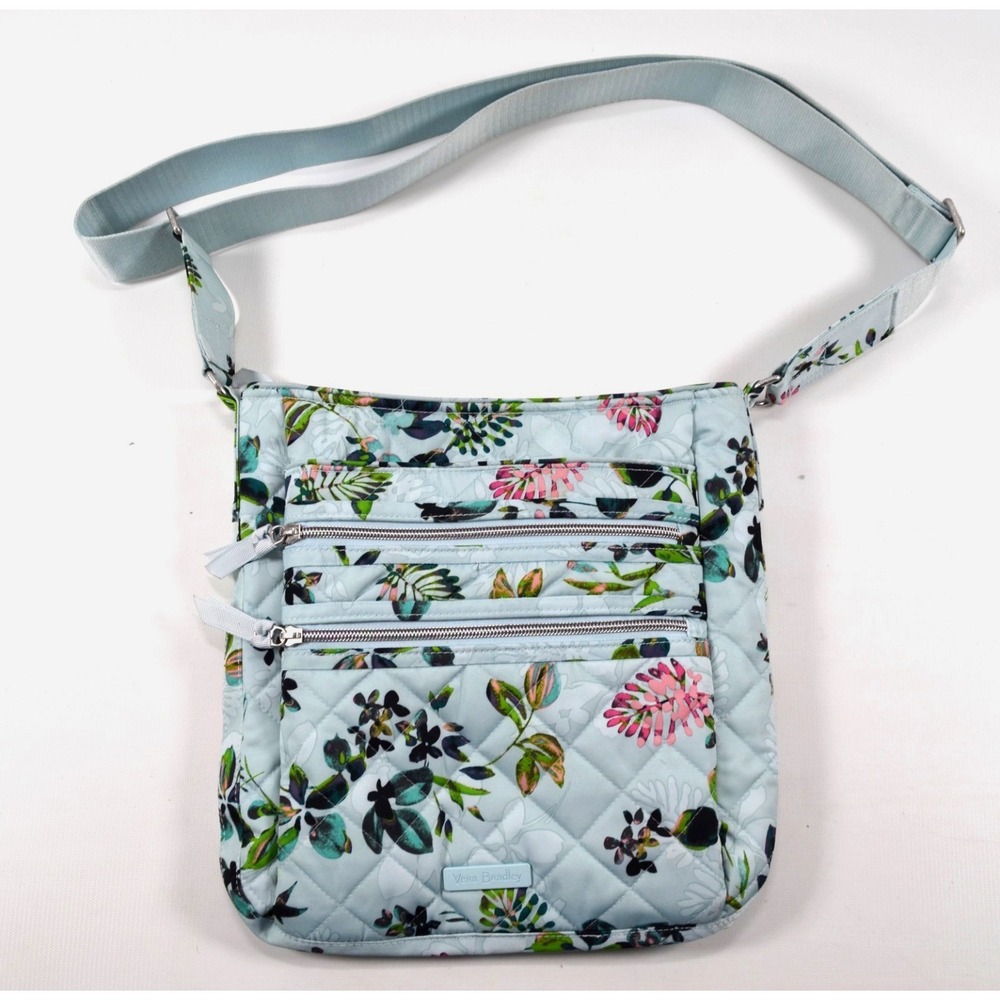 Vera Bradley Triple Zip Hipster Crossbody in‎ Seawater Blooms